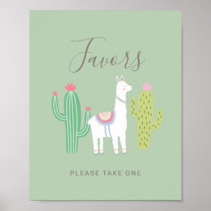 Poster Ooh La Llama Chá de fraldas - Sinal de Favoritos