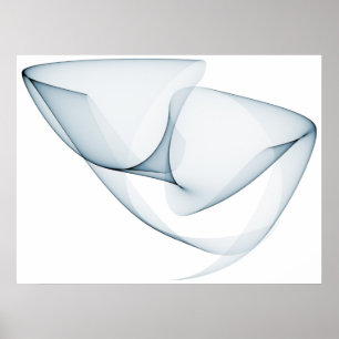 Póster Op Art Sine Curva Sete Luz Bue