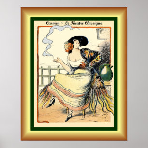 Poster Ópera ~ Carmen ~ Toreador Song ~ 1875 ~