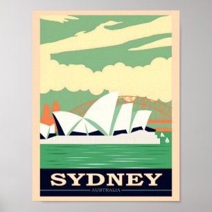 Poster Ópera de Sydney e Ponte Harbor 2, Viagem