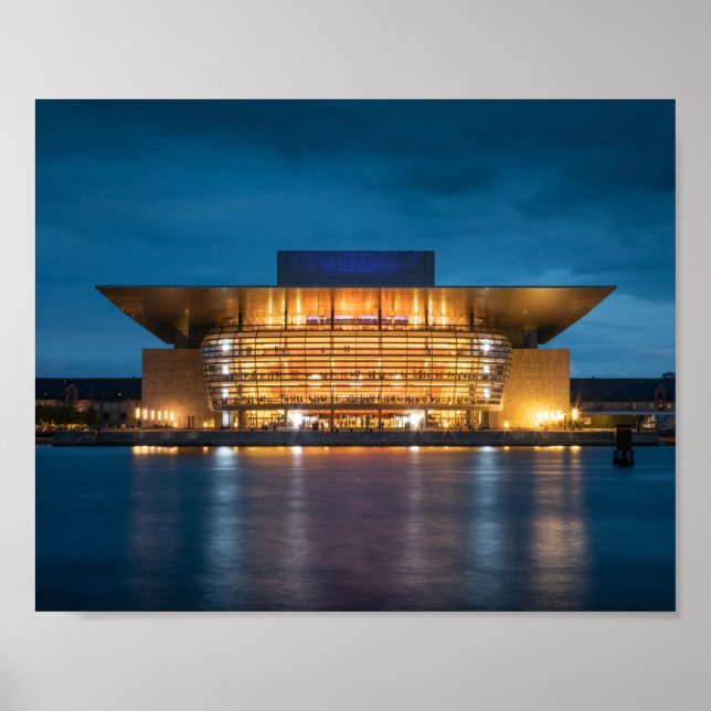 Poster Opera House de Copenhaga (Frente)