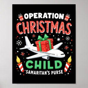 Poster Operação De Família Engraçado Da Criança De Natal 