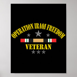 Poster Operação Iraque Liberdade Veterana Dia dos Veteran
