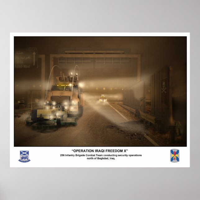 Póster Operação Liberdade Iraquiana (Frente)