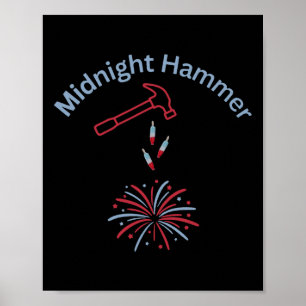 Poster Operação Martelo e Fogos de Artifício Martelo da M