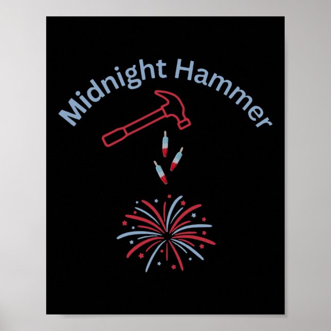 Poster Operação Martelo e Fogos de Artifício Martelo da M (Frente)
