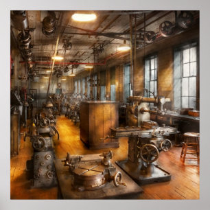 Póster Operador - sociedade Industrious