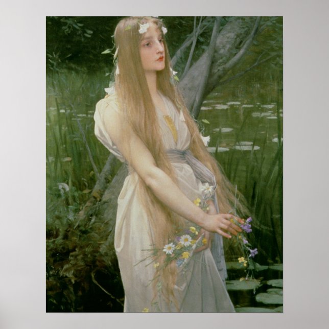Poster Ophelia (óleo na canvas) (Frente)
