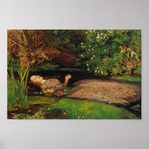 Poster Ophelia - senhor John Everett Millais