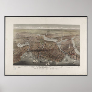 Póster Opinião 1873 da cidade de Boston