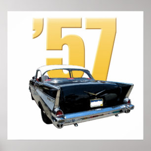 Poster Opinião 1957 traseira de Aire do Bel de Chevrolet