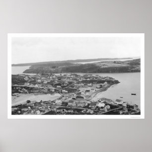 Póster Opinião aérea 1920 de Alaska do Kodiak