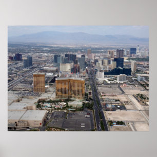 Póster Opinião aérea 2009 da tira de Las Vegas