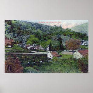 Póster Opinião aérea McCray'sCloverdale, CA