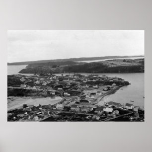 Póster Opinião aérea o Kodiak, fotografia de Alaska