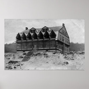 Póster Opinião da costa de Oregon do hotel da pensão da