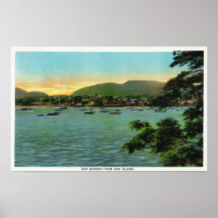 Póster Opinião da ilha do bar do porto do bar