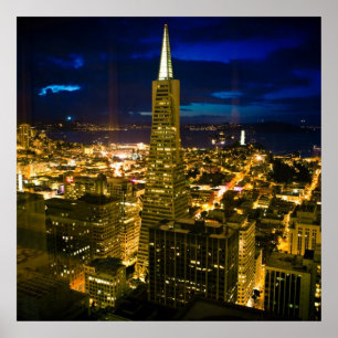 Póster Opinião da noite de San Francisco.