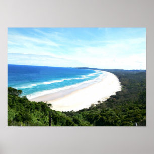 Póster Opinião da praia da baía de Byron