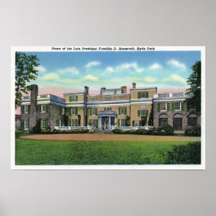 Póster Opinião de Hyde Park da mansão do presidente FDR