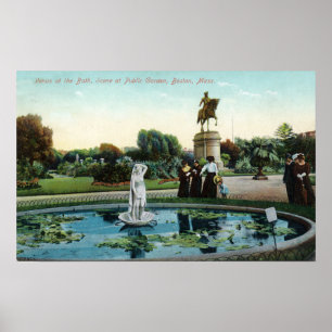 Póster Opinião de jardim público de Boston de Venus no
