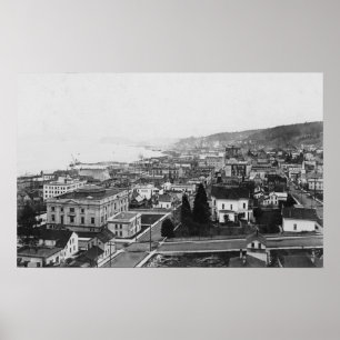 Póster Opinião de olho de pássaro de Astoria, OU