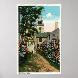 Póster Opinião de pedra do beco do pulso de disparo sul