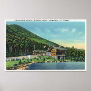 Poster Opinião de Stevens do lago da casa de pedágio