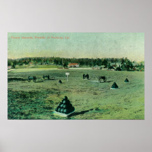 Poster Opinião de terras de parada no Presidio