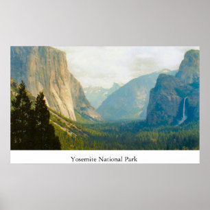 Póster Opinião diferente de parque nacional de Yosemite
