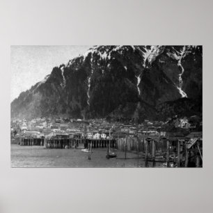 Póster Opinião do beira-rio fotografia de Juneau, Alaska