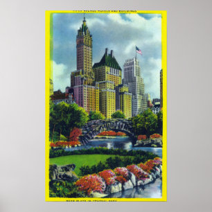 Póster Opinião do Central Park de NYC de 5os hotéis da