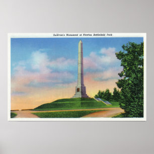Póster Opinião do parque do campo de batalha de Newton
