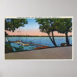 Poster Opinião do yacht club de Owasco do lago Owasco