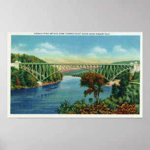 Poster Opinião o rei francês Ponte sobre Connecticut