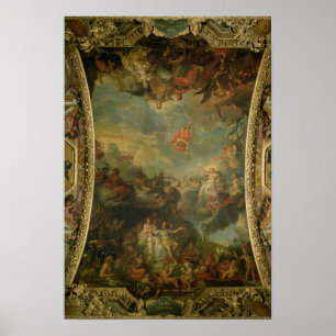 Póster Opinião o rei Louis XIV que governam apenas