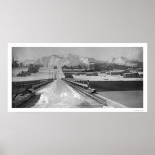 Póster Opinião Seward da ponte, Alaska 1910