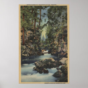 Póster Opinião superior do rio desonesto, Oregon -
