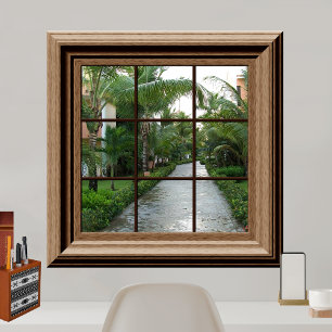 Póster Opinião tropical luxúria da paisagem da cena da