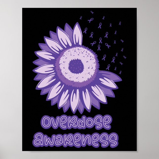 Poster Opióide de Fita Roxo de Sensibilização (Frente)