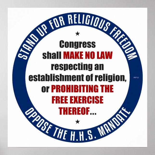 Poster Opor-Se Ao Mandato HHS (Frente)