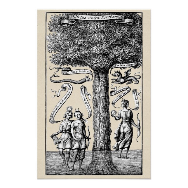 Póster Oppositos Alquímicos Unidos por Conjunção (Frente)