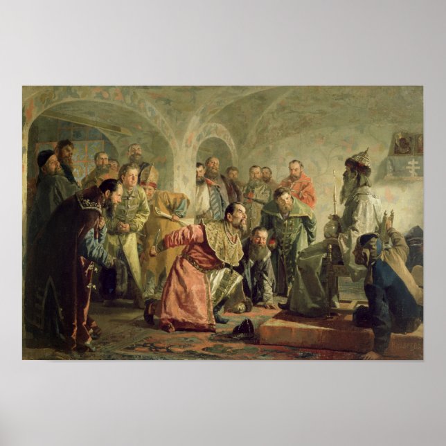 Poster Oprichnina no Tribunal de Ivan IV (Frente)