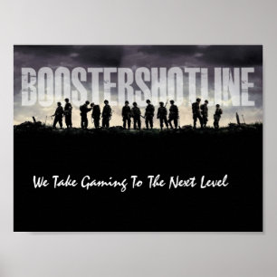 Póster Ops preto - nós tomamos o jogo ao nível seguinte