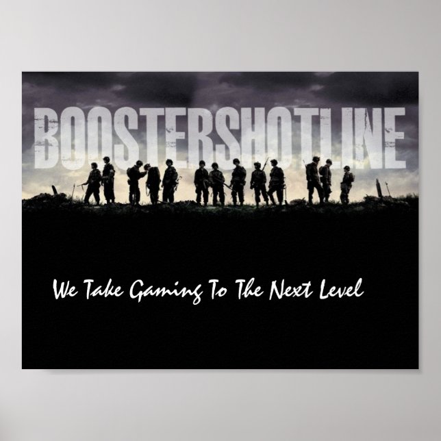 Póster Ops Pretos - Levamos os jogos ao próximo nível (Frente)