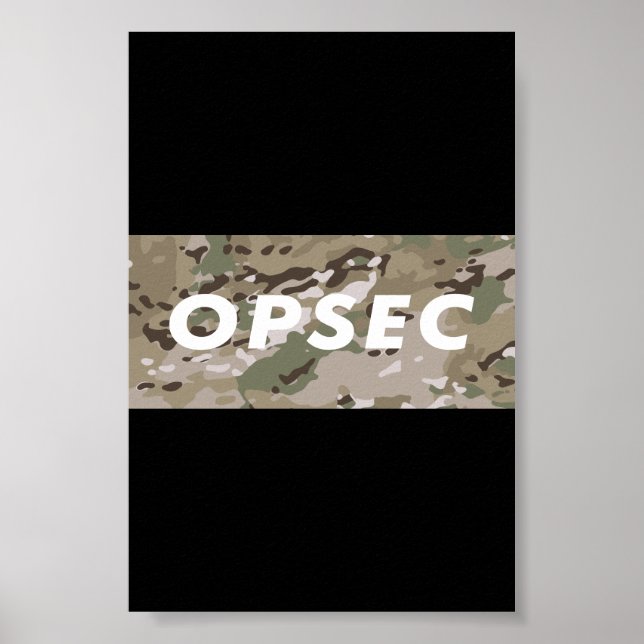 Poster OPSEC - Segurança de Operações (Frente)