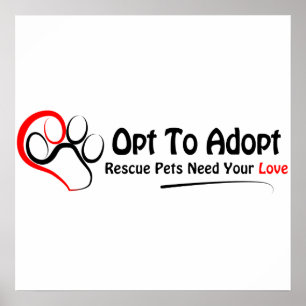 Poster Opt adotar