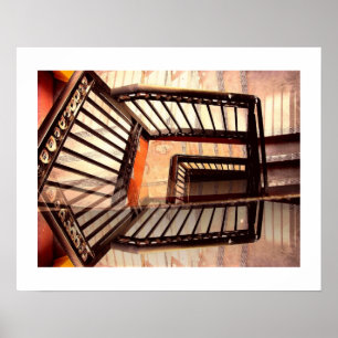 Poster Optical illusion Stairs
