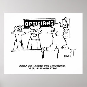 Poster Optician pede "Olhos Espanhóis"