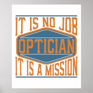 Poster Óptico - não é nenhum trabalho, ele é uma miss